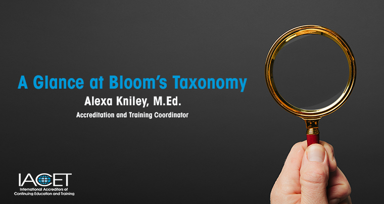 A Glance into Bloom's Taxonomy image