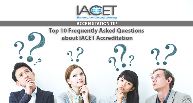 Top 10 Frequently Asked Questions about IACET Accreditation image
